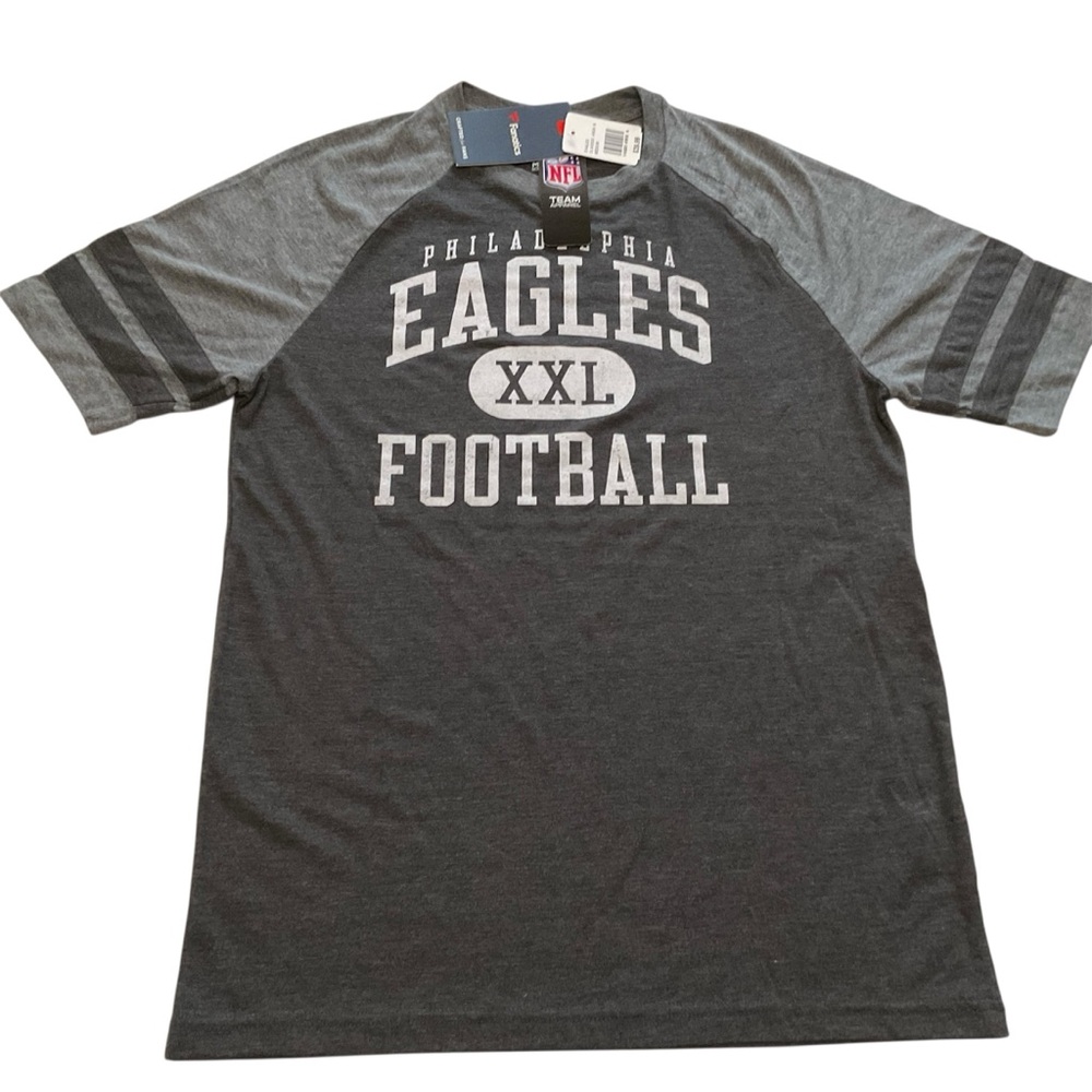 Philadelphia EAGLES Football Shirt Classic Arch Fanatics NFL Gray Adult Sz M New